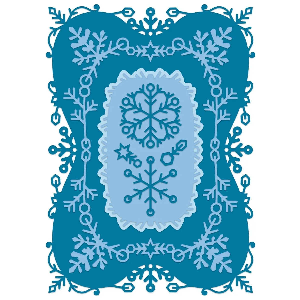Heartfelt Creations - Die Set - Holiday Snowflake Frame / 7363*