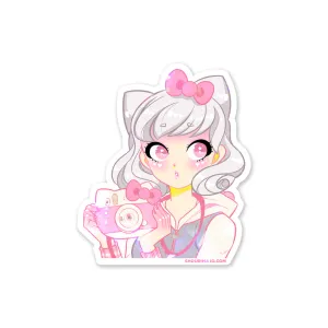Hello Cutie Sparkly Sticker
