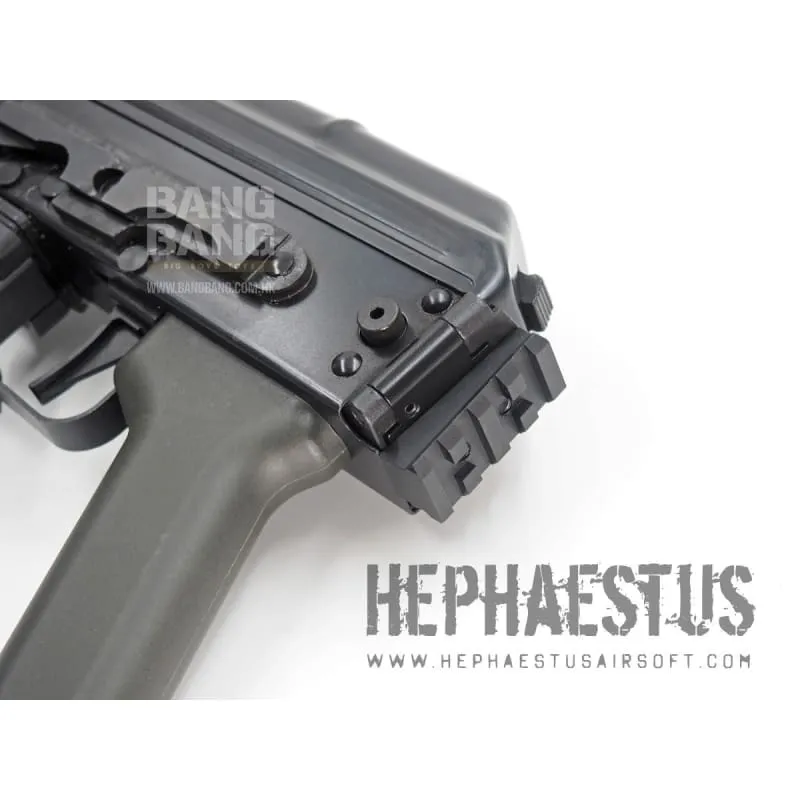 Hephaestus AK Picatinny Rail Stock Adapter for GHK/LCT AK Series with Side-folding Stock Receiver