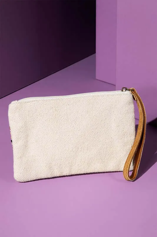 Hey, Let's Go! Beaded Sequin and Beaded Wristlet