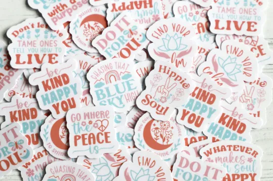 Hippie Soul sticker set | 10pk