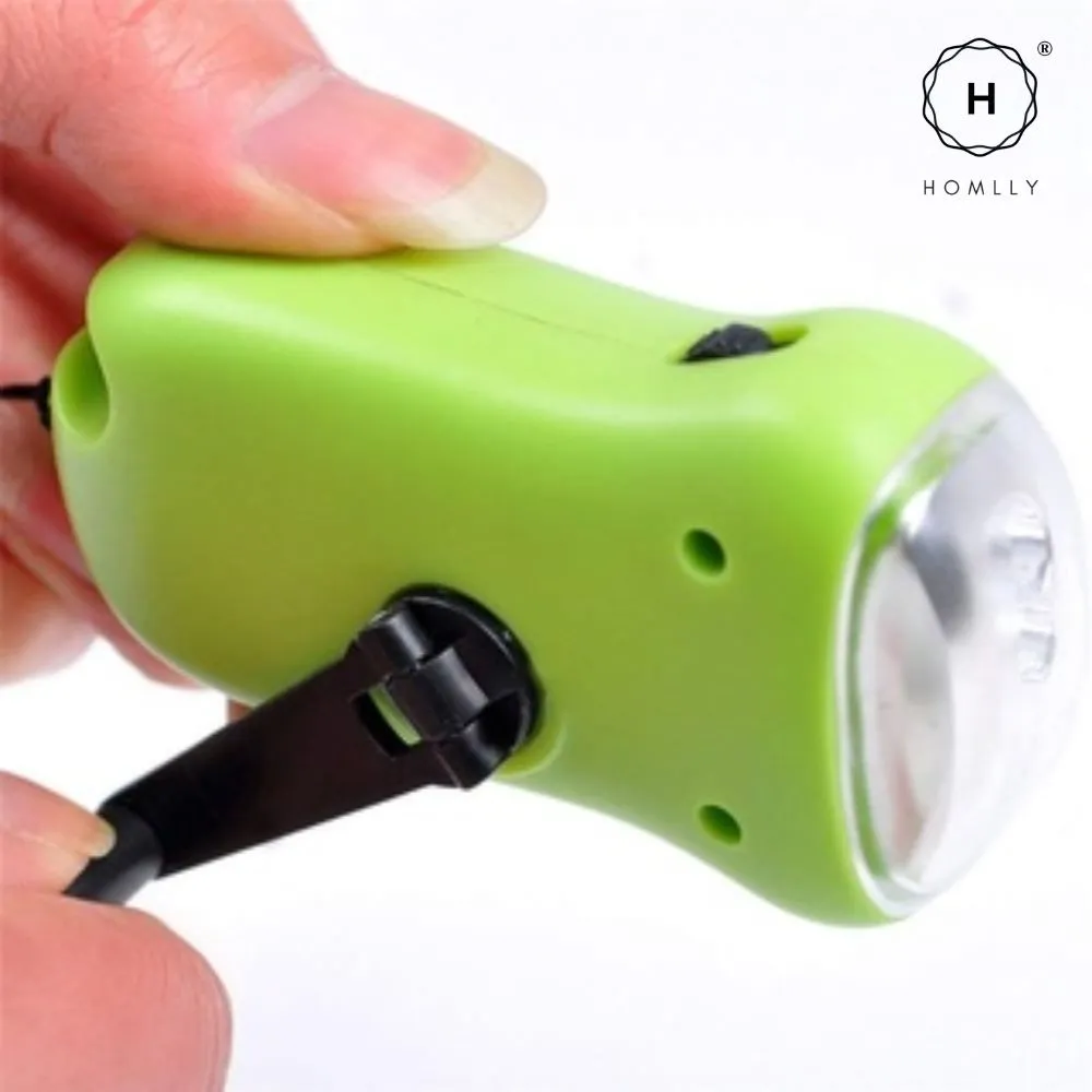Homlly Emergency Hand Crank Solar AM/ FM Radio with LED Flashlight & 2000mAh Power Bank Phone Charger