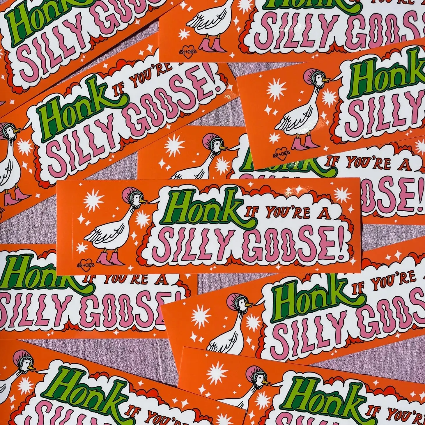 Honk if You're A Silly Goose Bumper Sticker