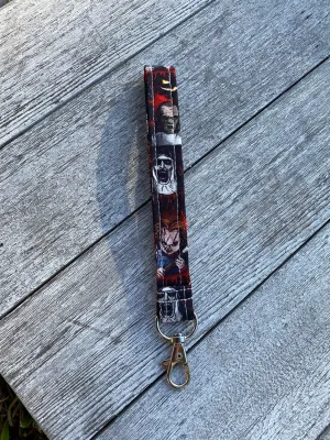 Horror Movie Key fob wristlet keychain