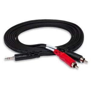 Hosa Y CABLE 3.5MM TRS - RCA 15FT - CMR215
