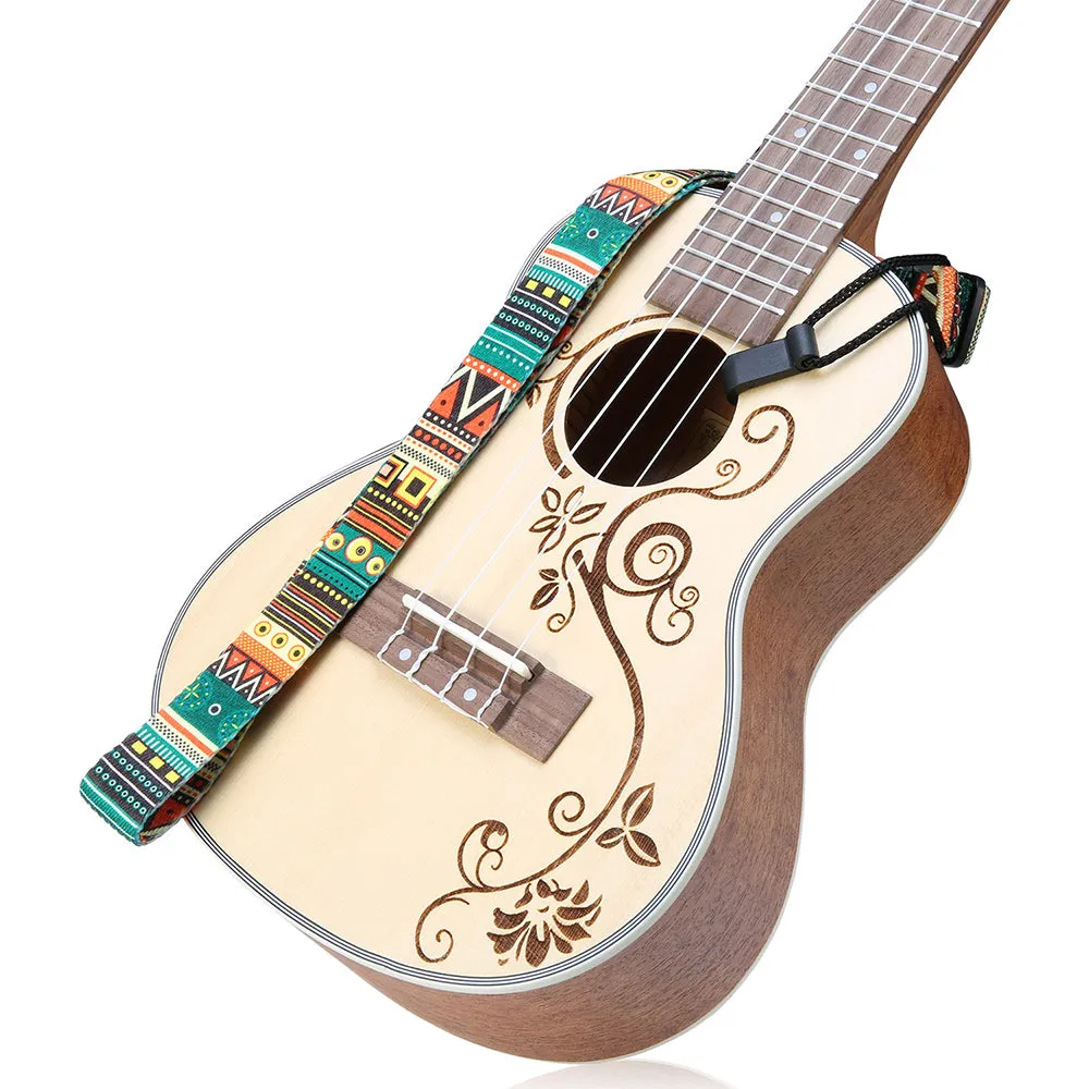 Hricane Adjustable Hawaiian Style Ukulele Strap