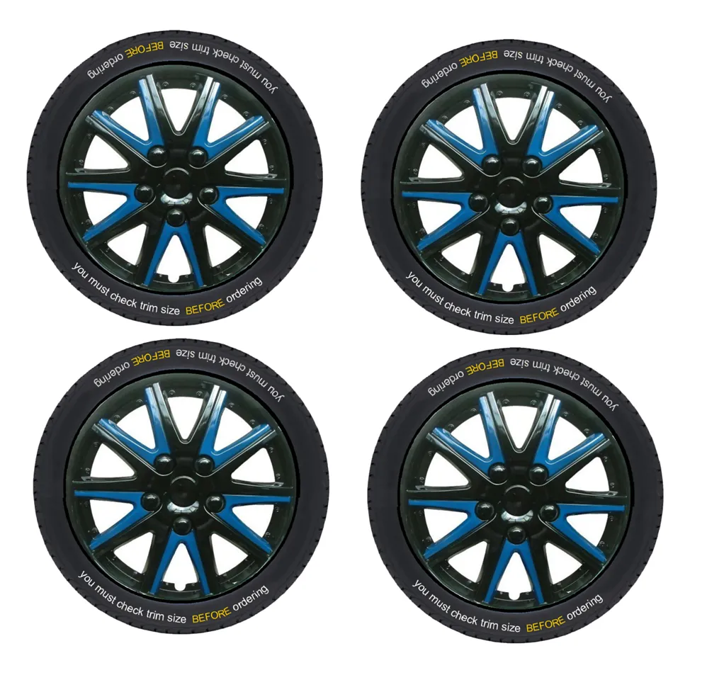Hyundai H 1 Black Blue Wheel Trims Covers (1997-2007)