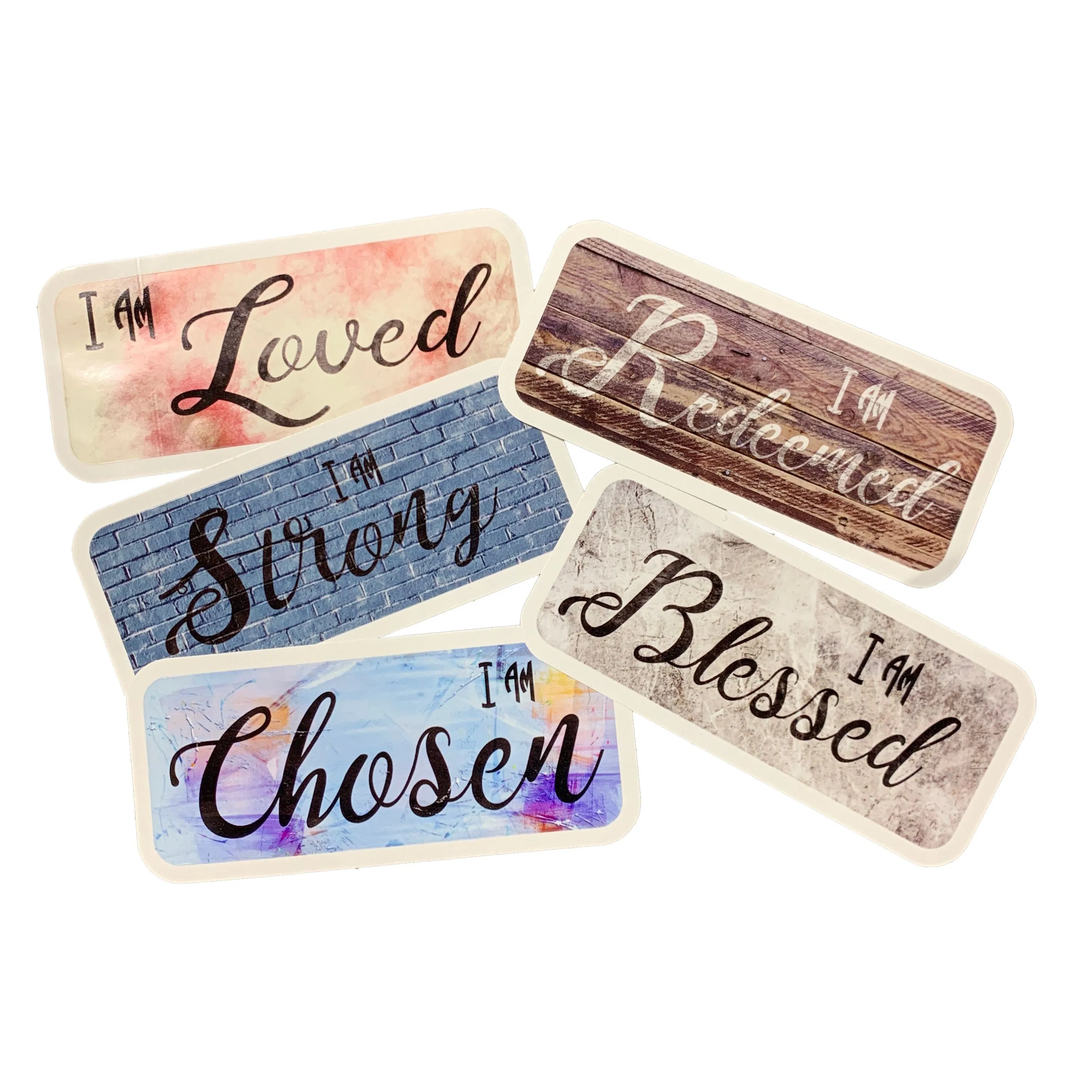 I Am 6 Pack Christian Stickers