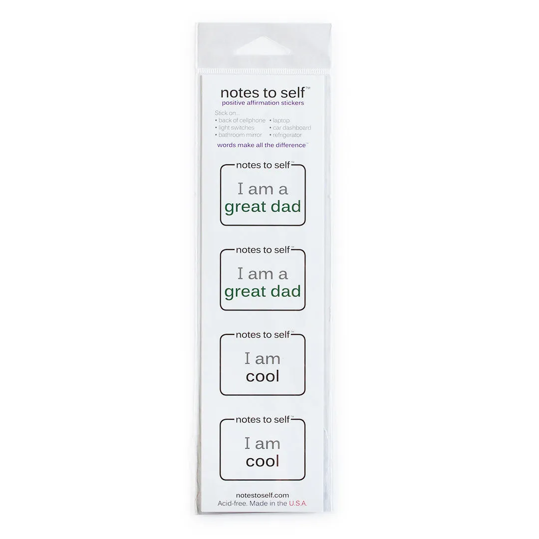 I am a great dad™   I am cool™ sticker packs