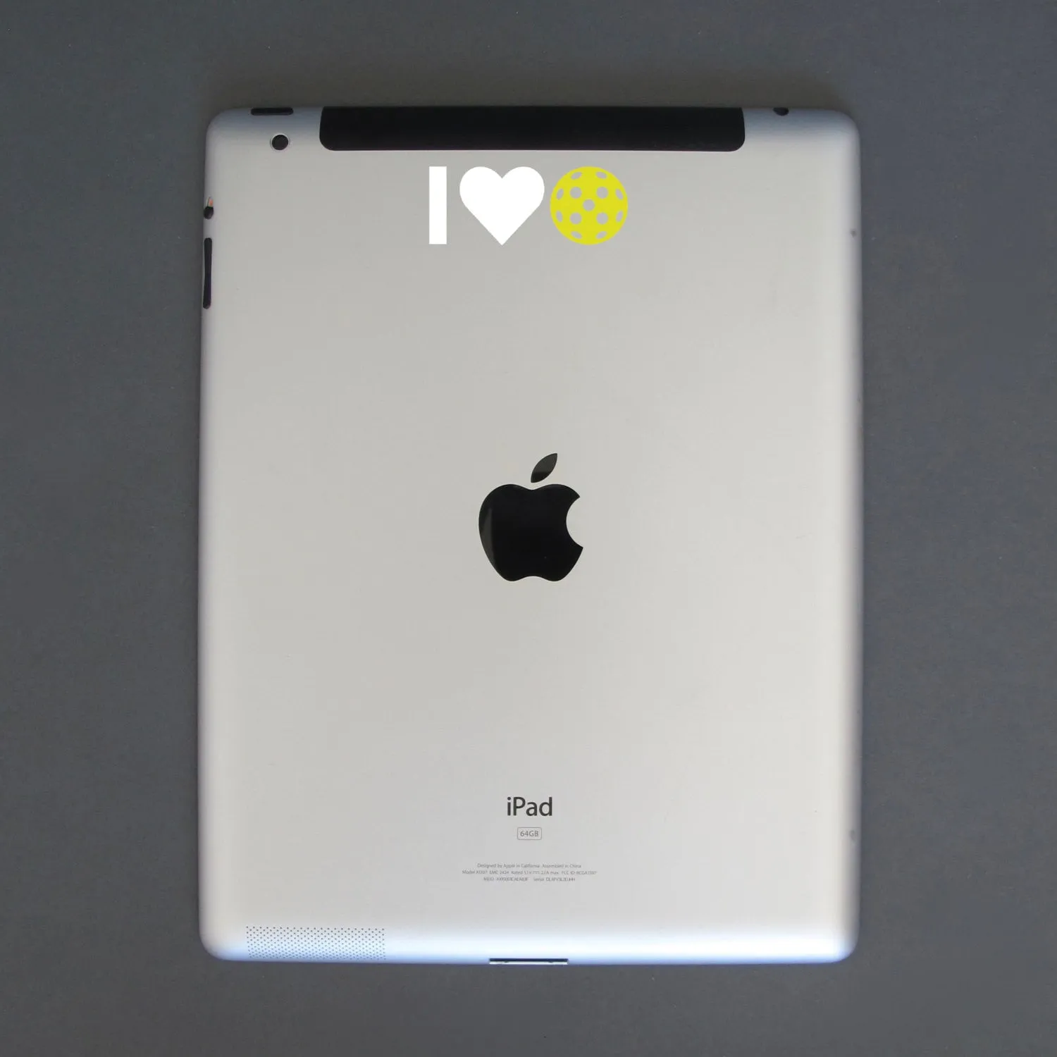 I Heart Pickleball Decal - Bumper Sticker