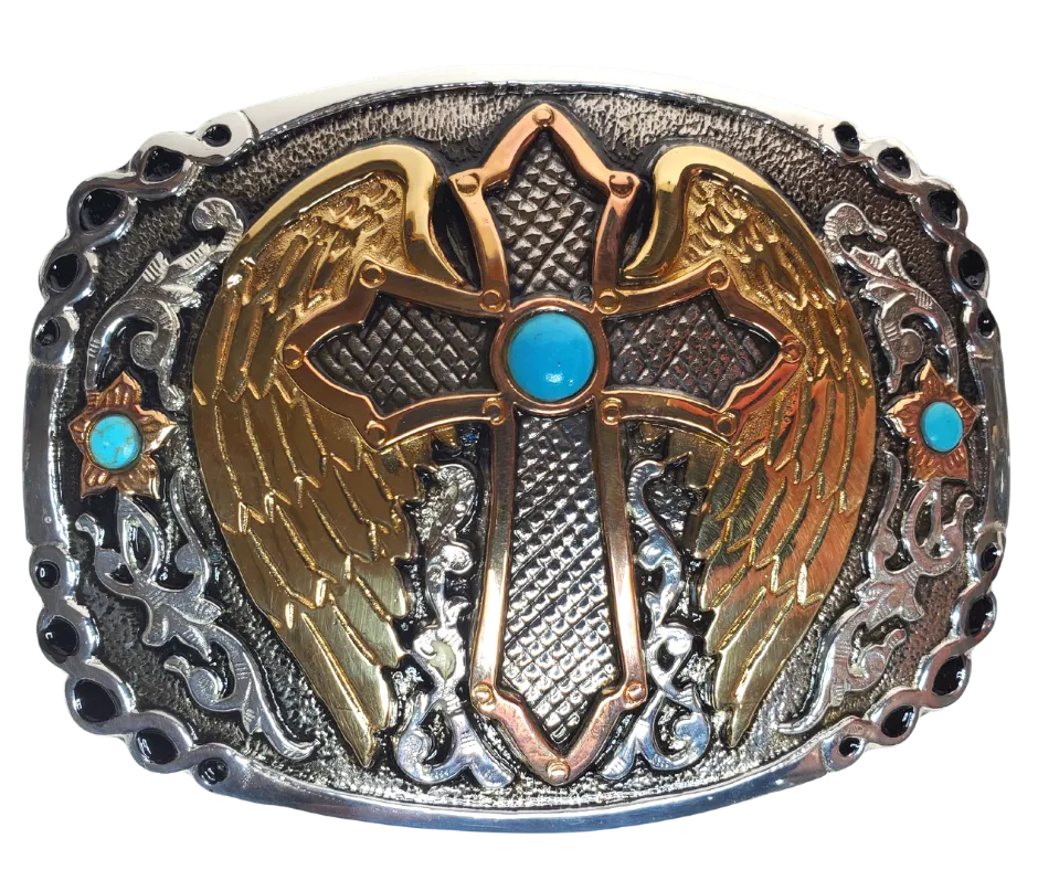 I'll Fly Away Cross Belt Buckle