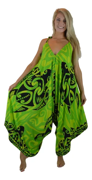 Island Style - Bali Jumper - Tattoo Turtle Trio - Lime / Green / Black