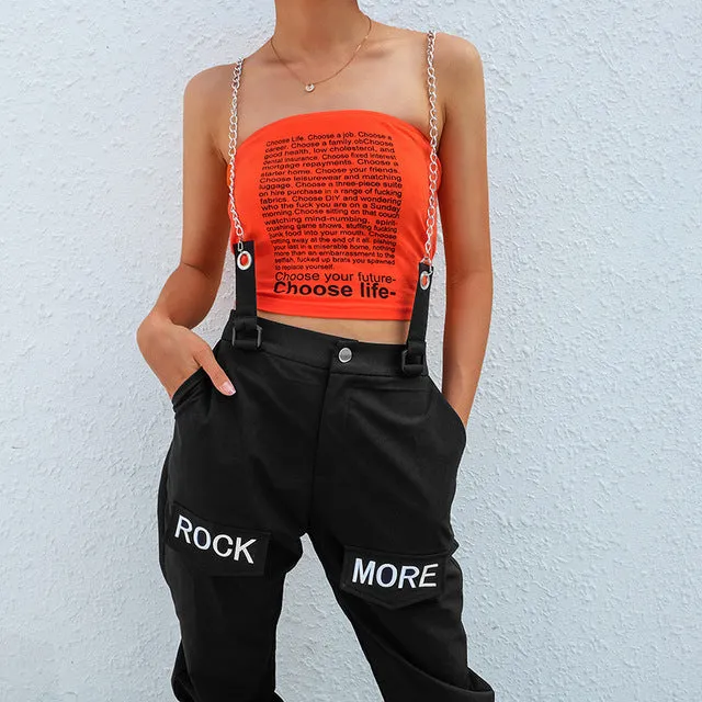 [@itsjaylamarie] "ROCK MORE CHAIN ACCESSORIES" SLING TROUSERS K031503REVIEW