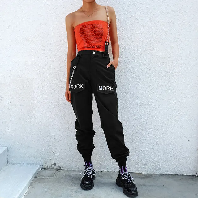 [@itsjaylamarie] "ROCK MORE CHAIN ACCESSORIES" SLING TROUSERS K031503REVIEW