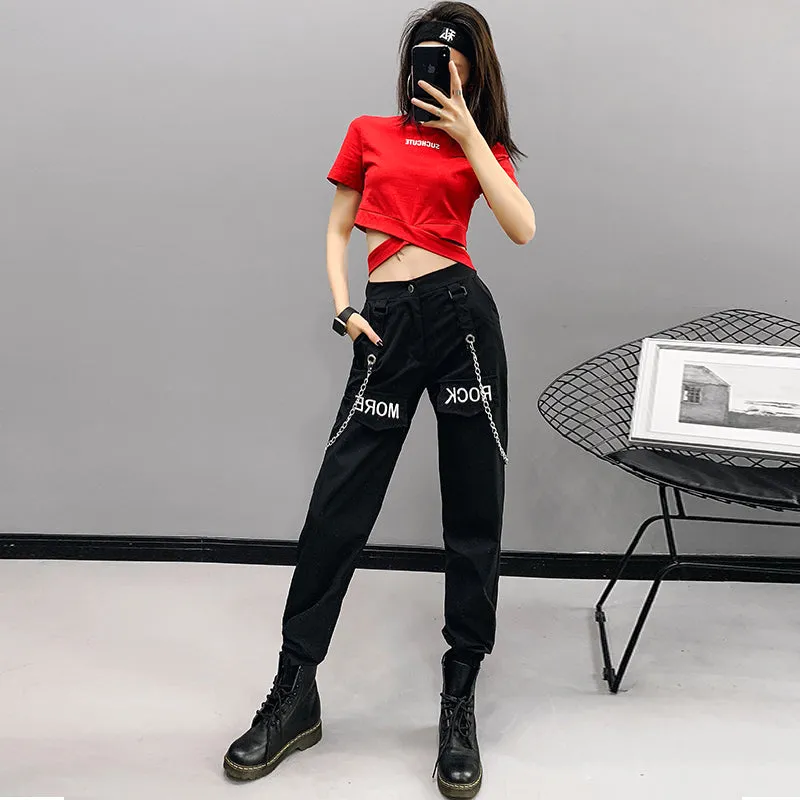 [@itsjaylamarie] "ROCK MORE CHAIN ACCESSORIES" SLING TROUSERS K031503REVIEW