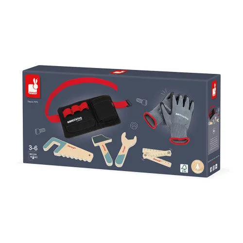 Janod Brico'Kids Toolbelt & Gloves