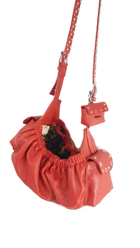 Jaxon Leather Holiday Dog Sling Carrier