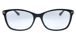Jimmy Choo JC 269 807 Rectangle Plastic Black Eyeglasses with Demo Lens