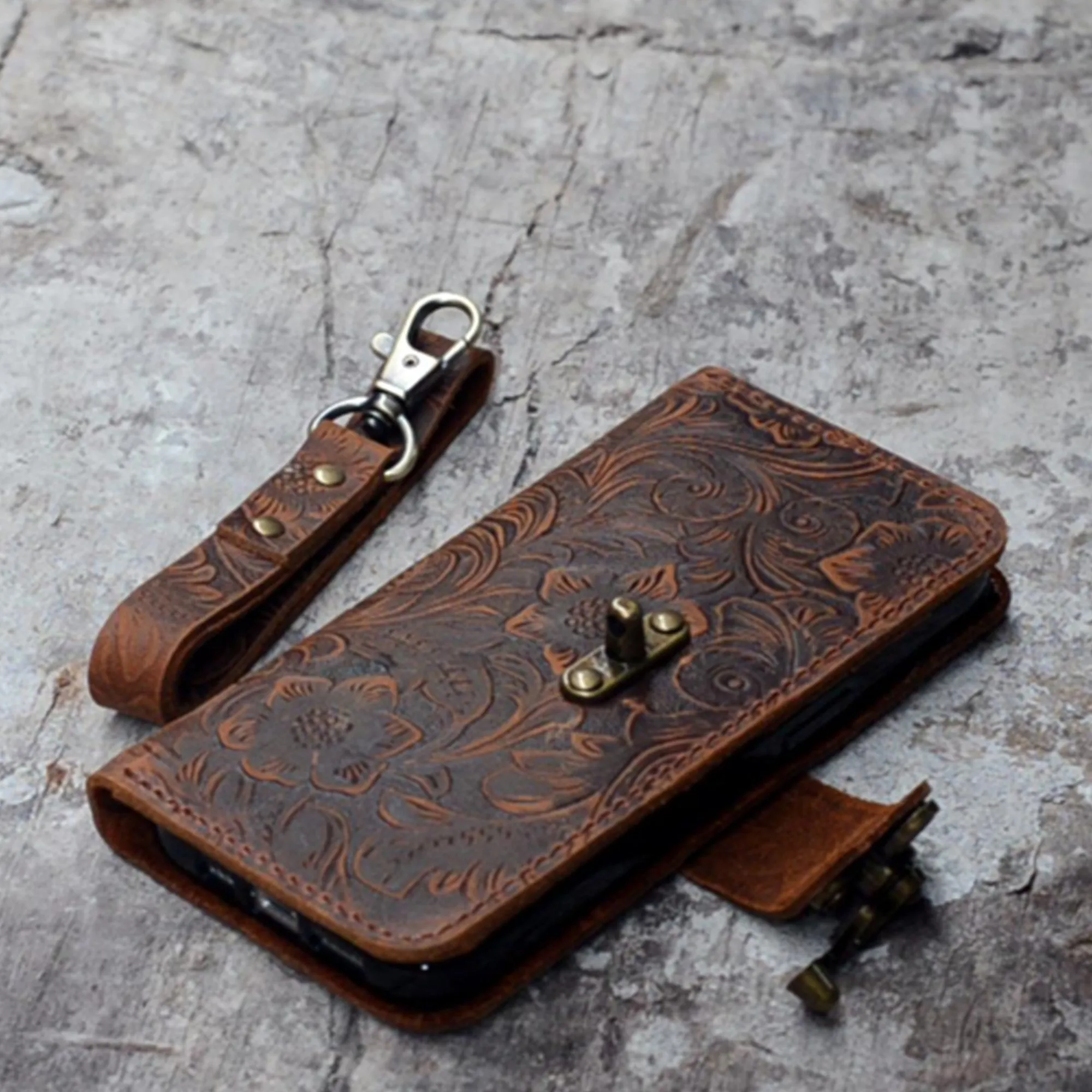 JJNUSA Genuine leather Vintage Wallet for ipad air 4 / 5 Cover