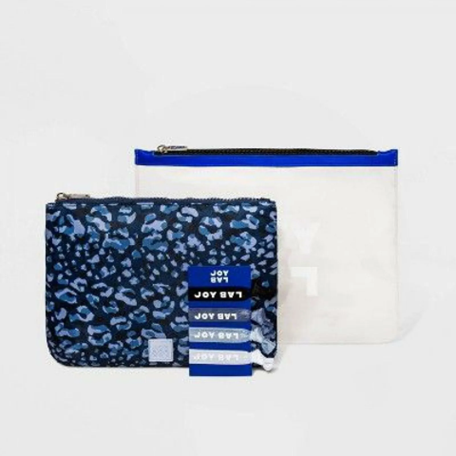 JoyLab Women's Zip Closure Wristlet With 4 Hair Scrunchies