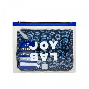 JoyLab Women's Zip Closure Wristlet With 4 Hair Scrunchies