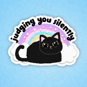 Judging You Silently Sticker