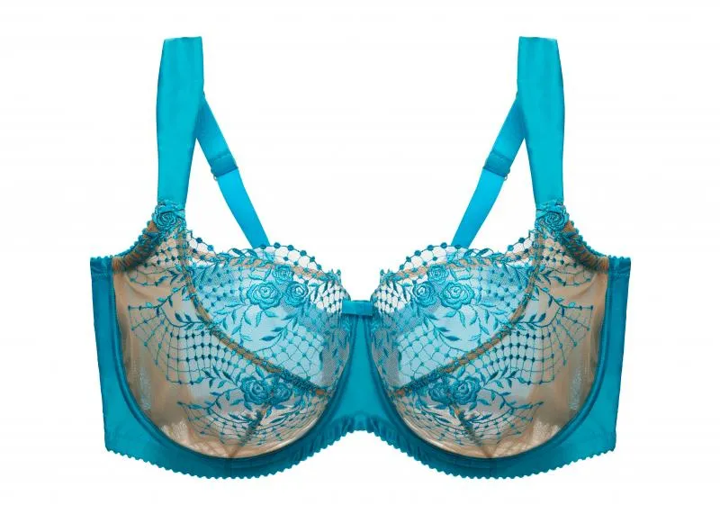 Julie's Roses Full Figure Bra - Butterfly Blue -