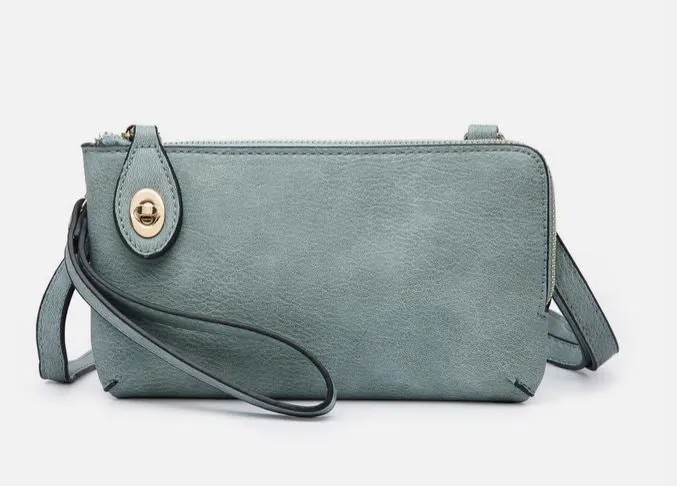 Kendall Crossbody Wristlet with Twist Lock Closure