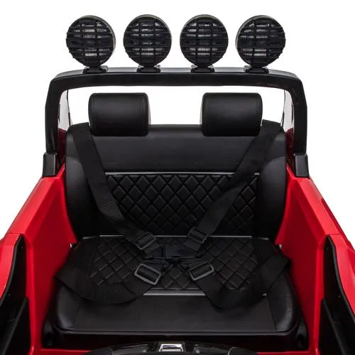 Kids Ride On 12V Car SUV/Jeep MP3 player 2.4GHZ Remote Control with colorful LED Lights - Red **