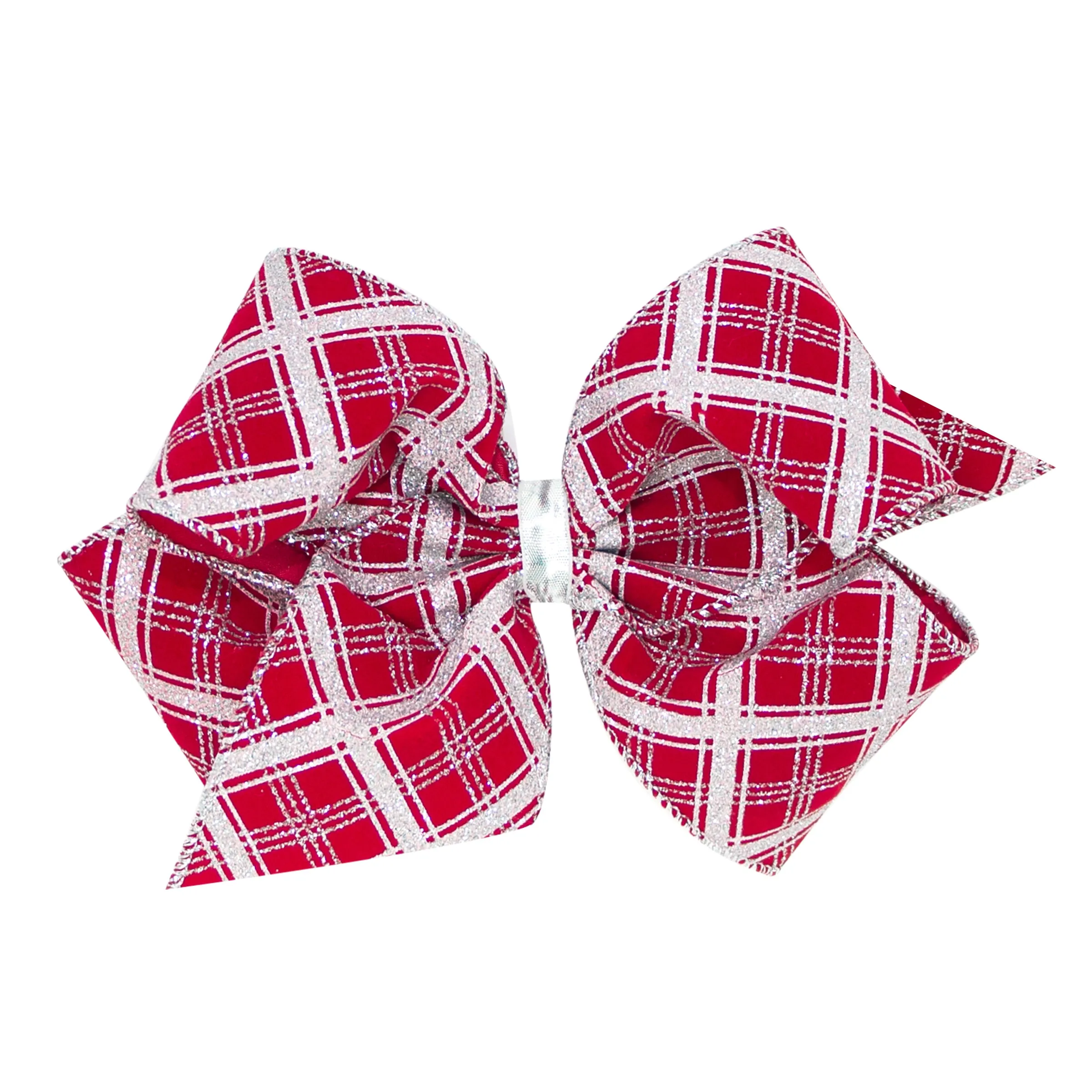 King Glitter and Sparkle Hair Bow on Clippie