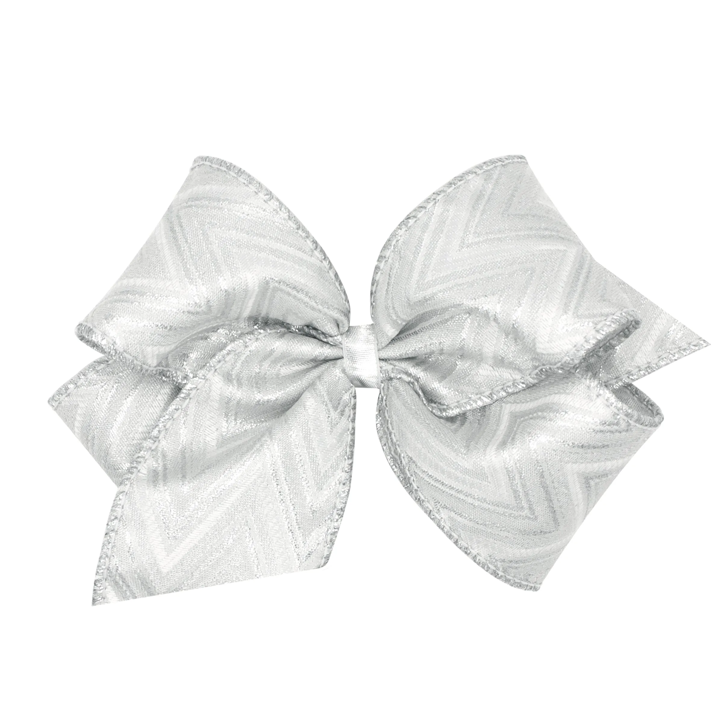 King Glitter and Sparkle Hair Bow on Clippie