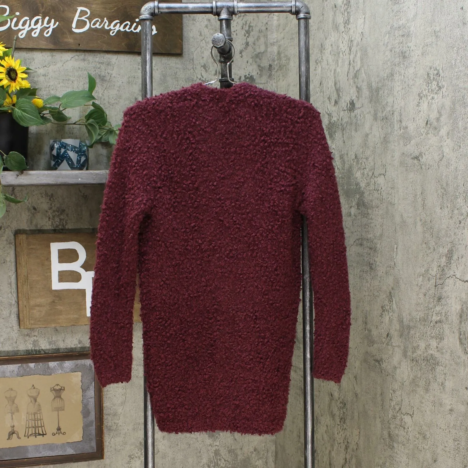 Knox Rose Women's Textured Long Sleeve Open Cardigan