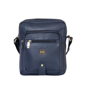 Kuger-Brent Citron Navy Genuine Leather Unisex Sling Bag