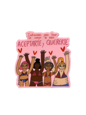 LA M DE MONICA - Sticker- Aceptarte y Quererte