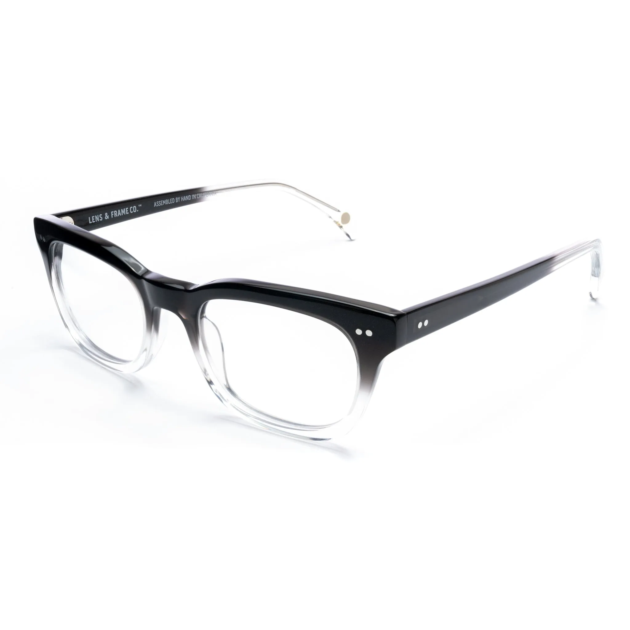 L&F &1 | Progressive Prescription Eyeglasses | Black Crystal Fade
