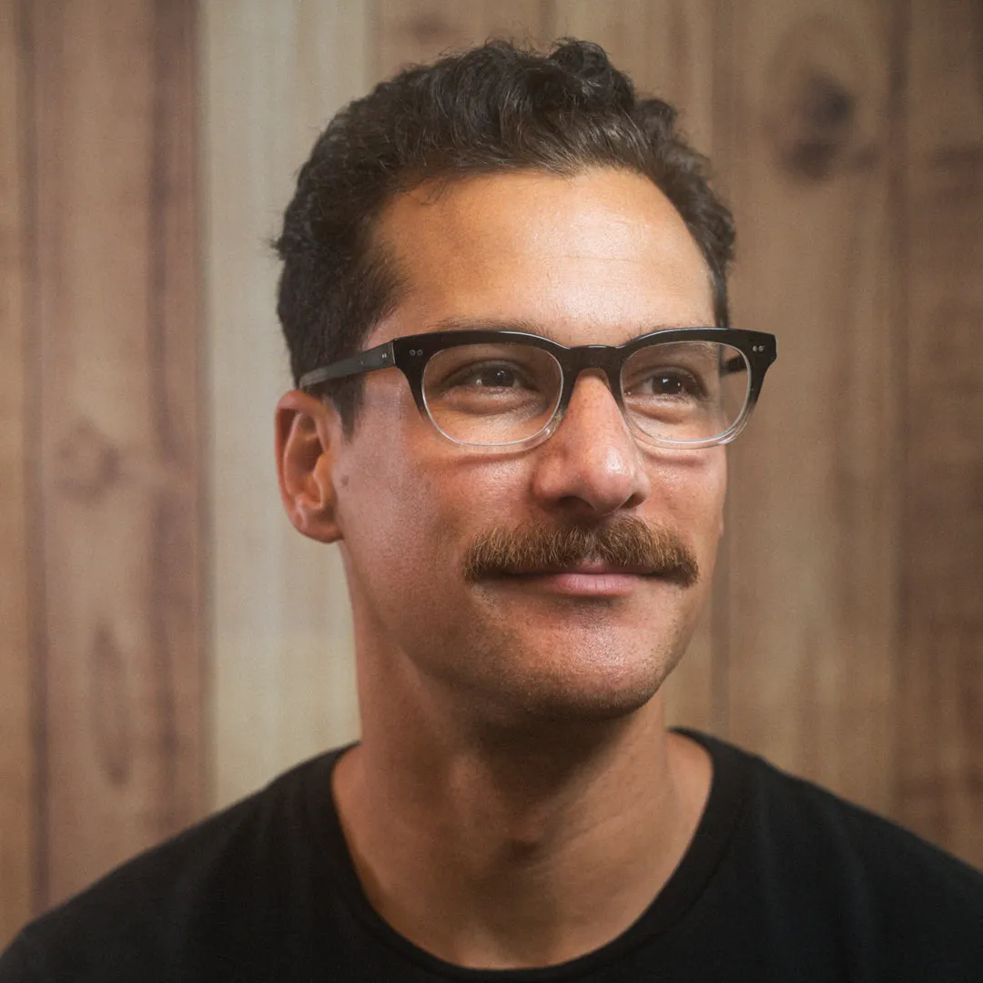 L&F &1 | Progressive Prescription Eyeglasses | Black Crystal Fade