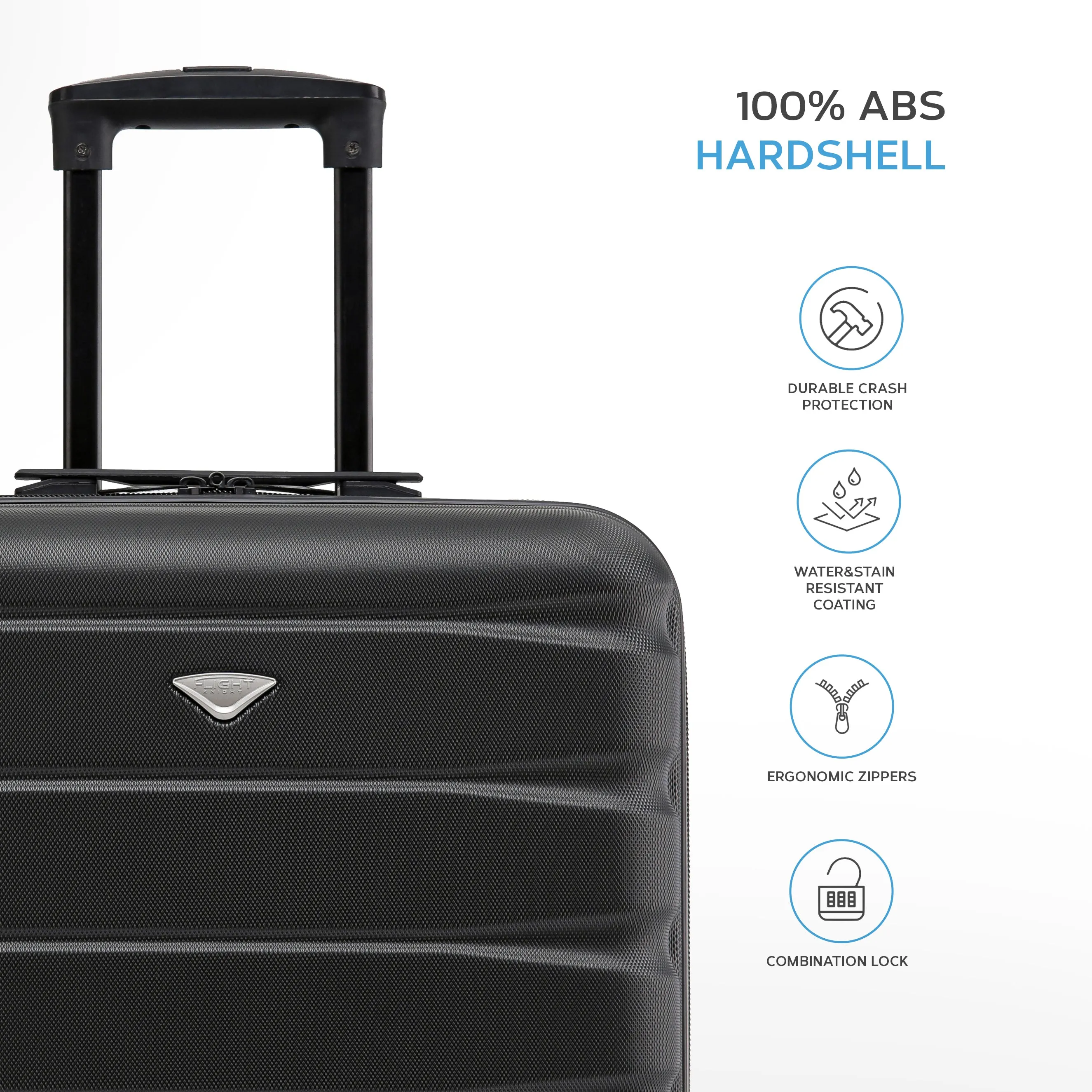 Laptop Compartment Carry On Suitcase Cabin Hand Luggage 56x45x25cm Business Bag
