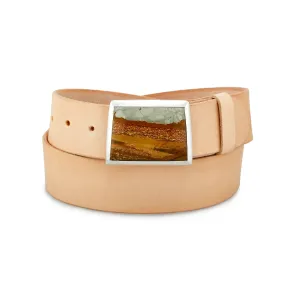 Large Owyhee Lapidary Inlay Belt Buckle