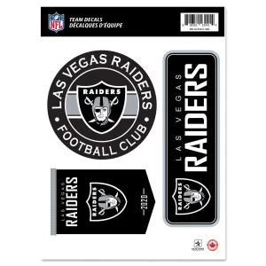 Las Vegas Raiders Fan Decal Set - 8" x 11"