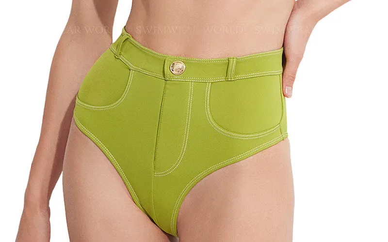 Lavinia With Gold Buttons Bikini ::RET