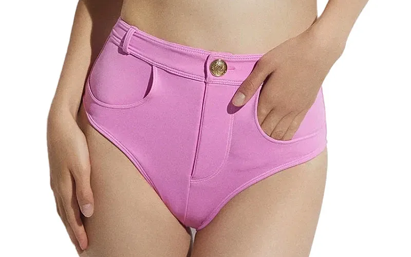 Lavinia With Gold Buttons Bikini ::RET