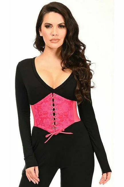 Lavish Fuchsia Lace Corset Belt Cincher
