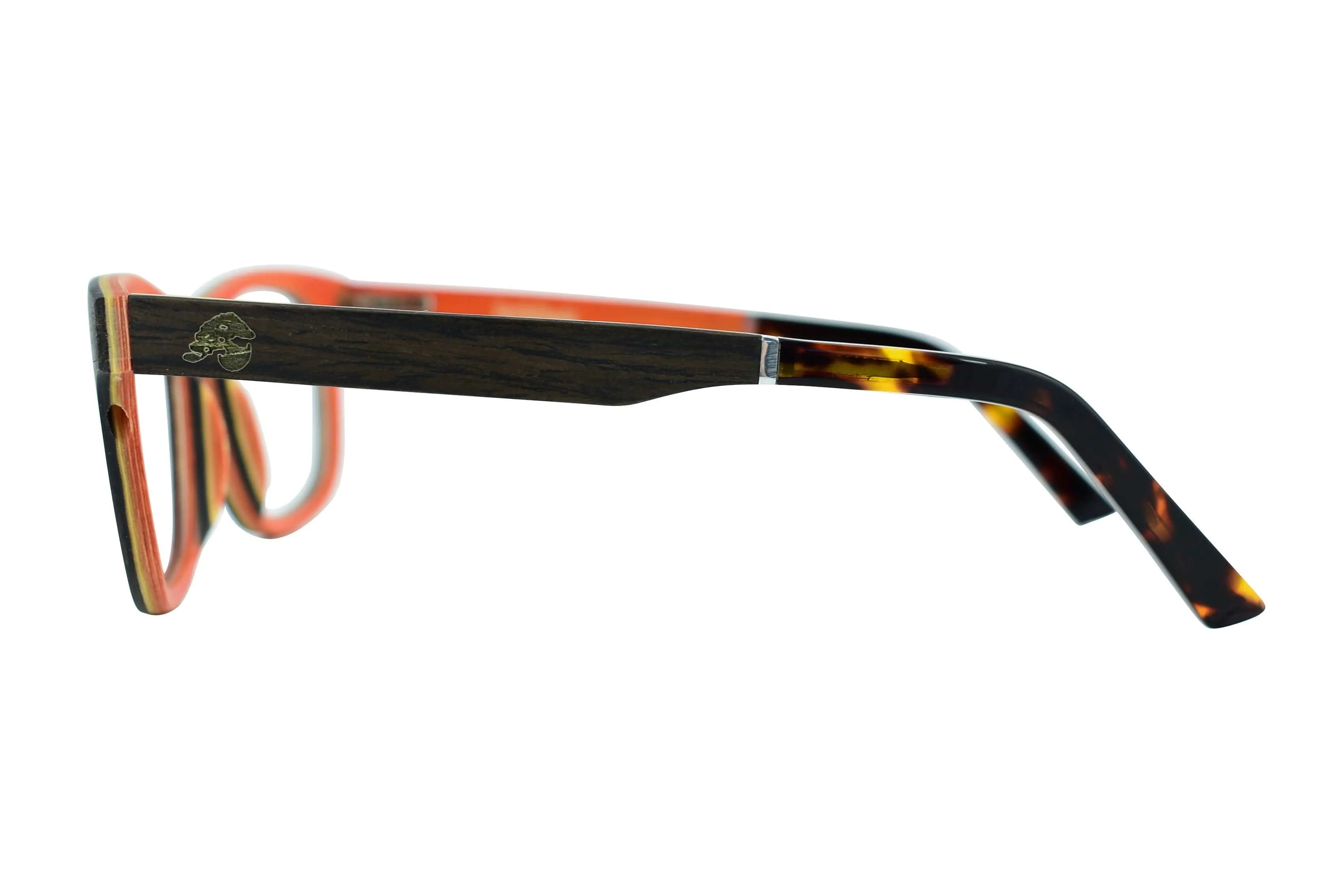 Layered Black Oak Sunglasses For RX - Oliver