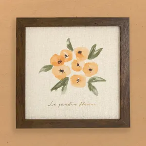Le Jardin Fleuri Yellow - Spring Framed Sign