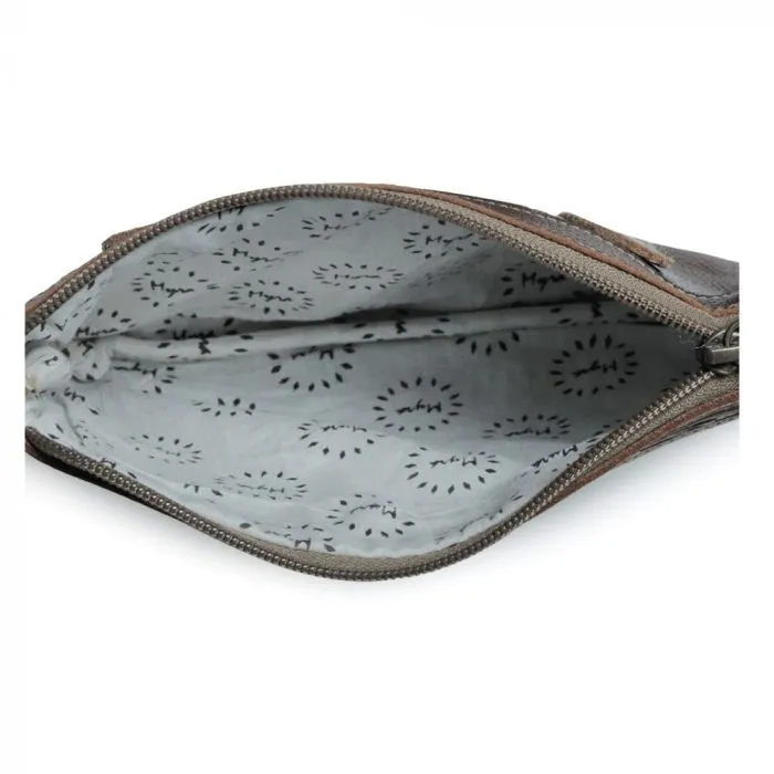 Leather Tooled Belt Bag