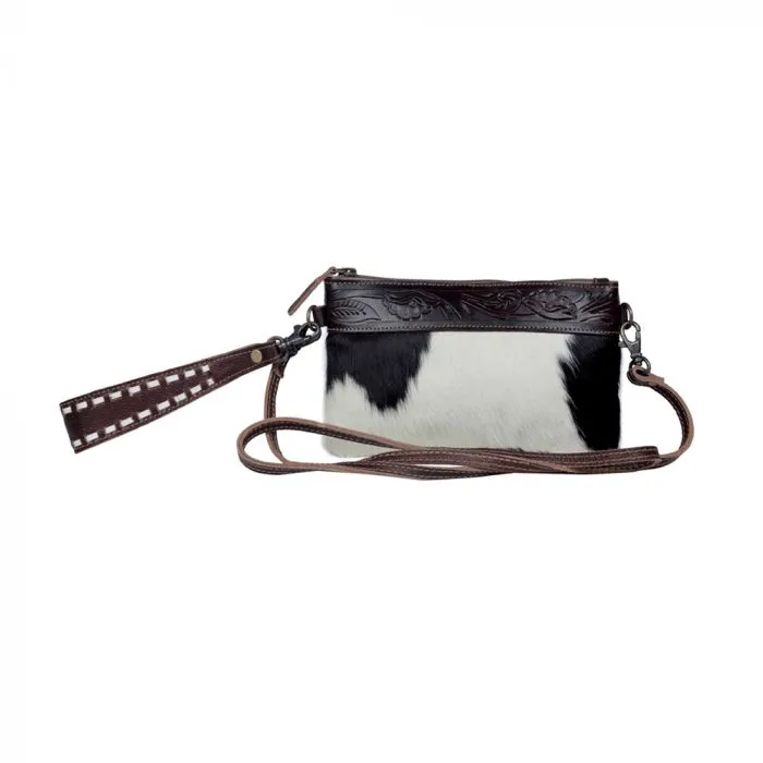 Leather Tooled Belt Bag