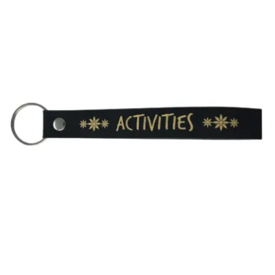 Leatherette Wristlet with Keyring