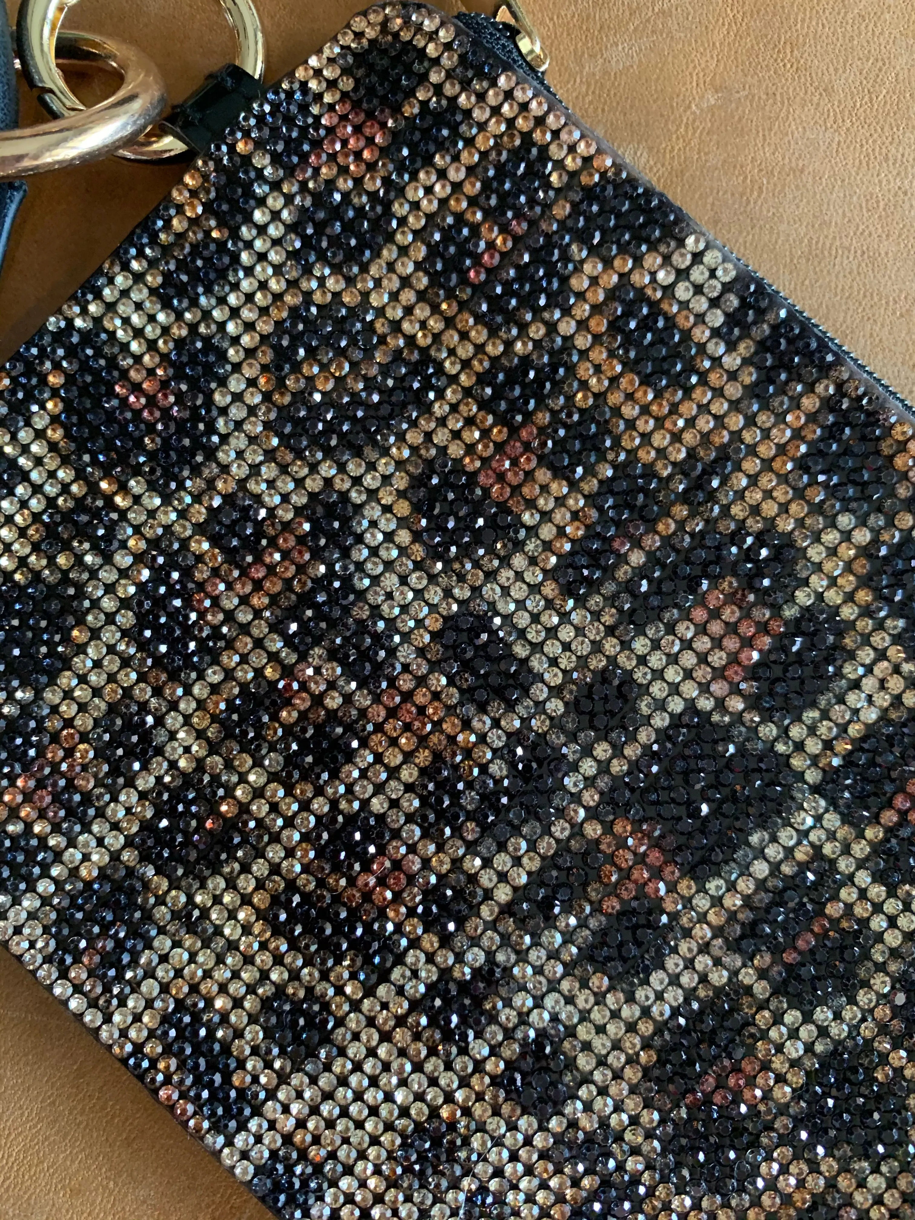Leopard Print Wristlet