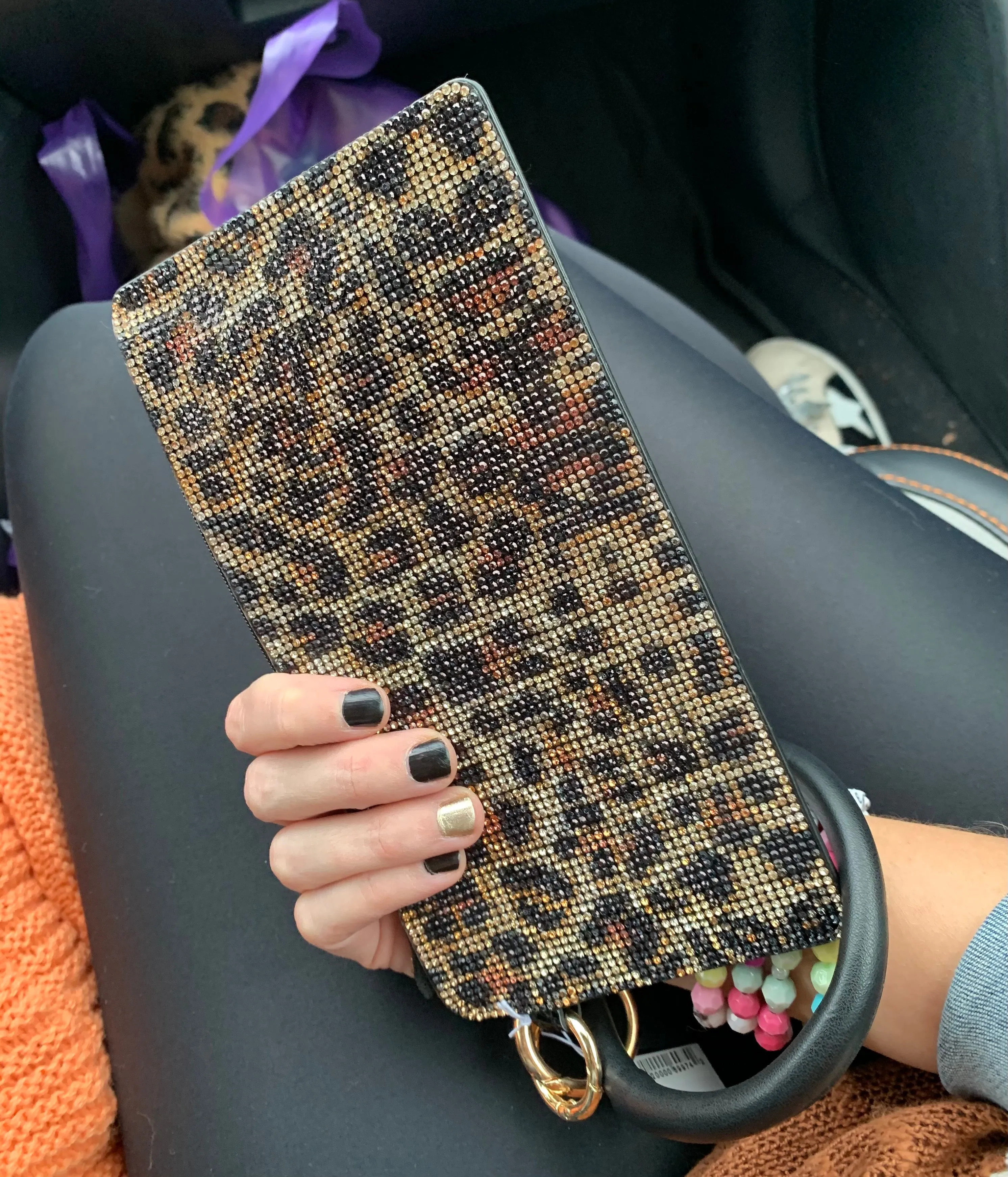 Leopard Print Wristlet