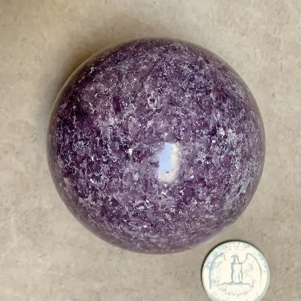 Lepidolite Sphere